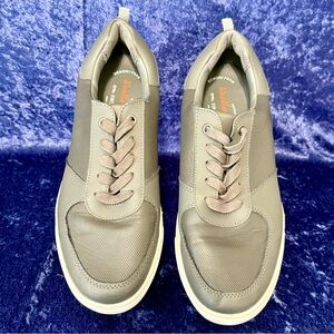 Mens Grey Weatherproof Vintage Ethan Sneakers Size 8 Leather Upper & Memory Foam